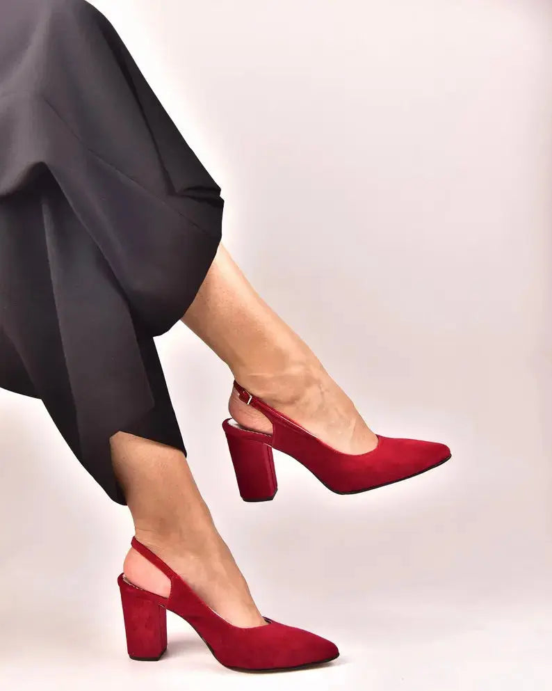 ForeverSoles Red Bridal Shoes for women, elegant wedding and party shoes