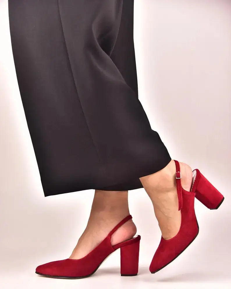 ForeverSoles Red Bridal Shoes for women, elegant wedding and party shoes