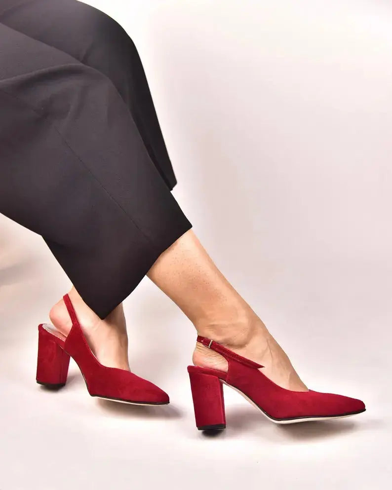ForeverSoles Red Bridal Shoes for women, elegant wedding and party shoes