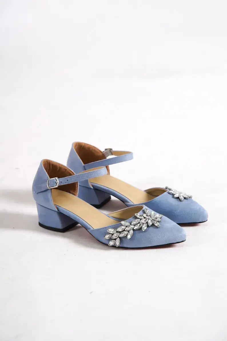 Silver bridal wedding shoes product view 2 | ForeverSolesBride
