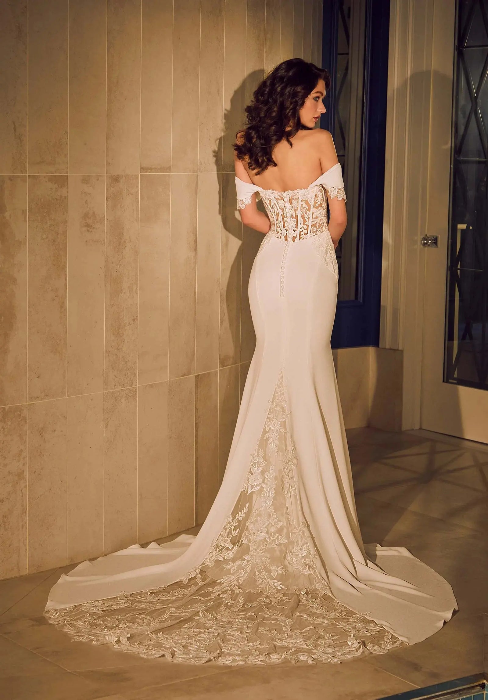 Tamara wedding dress back view | ForeverSolesBride