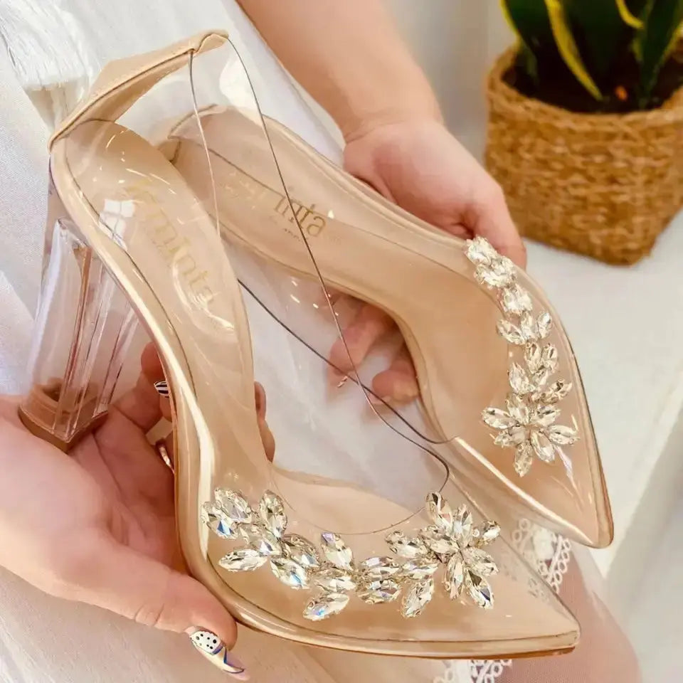 White Sandals wedding shoes product view 2 | ForeverSolesBride