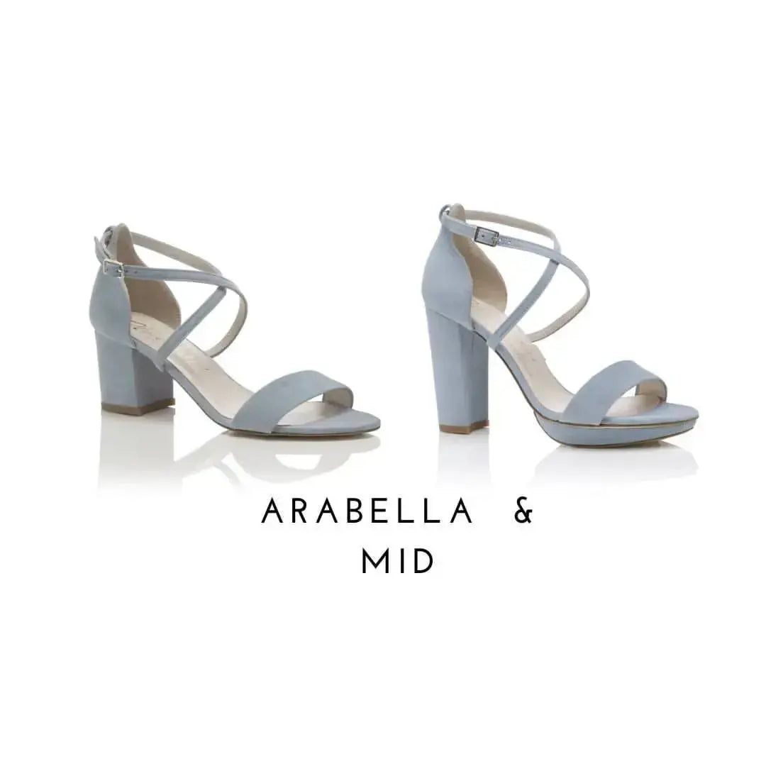 White Suede bridal wedding shoes product view 5 | ForeverSolesBride