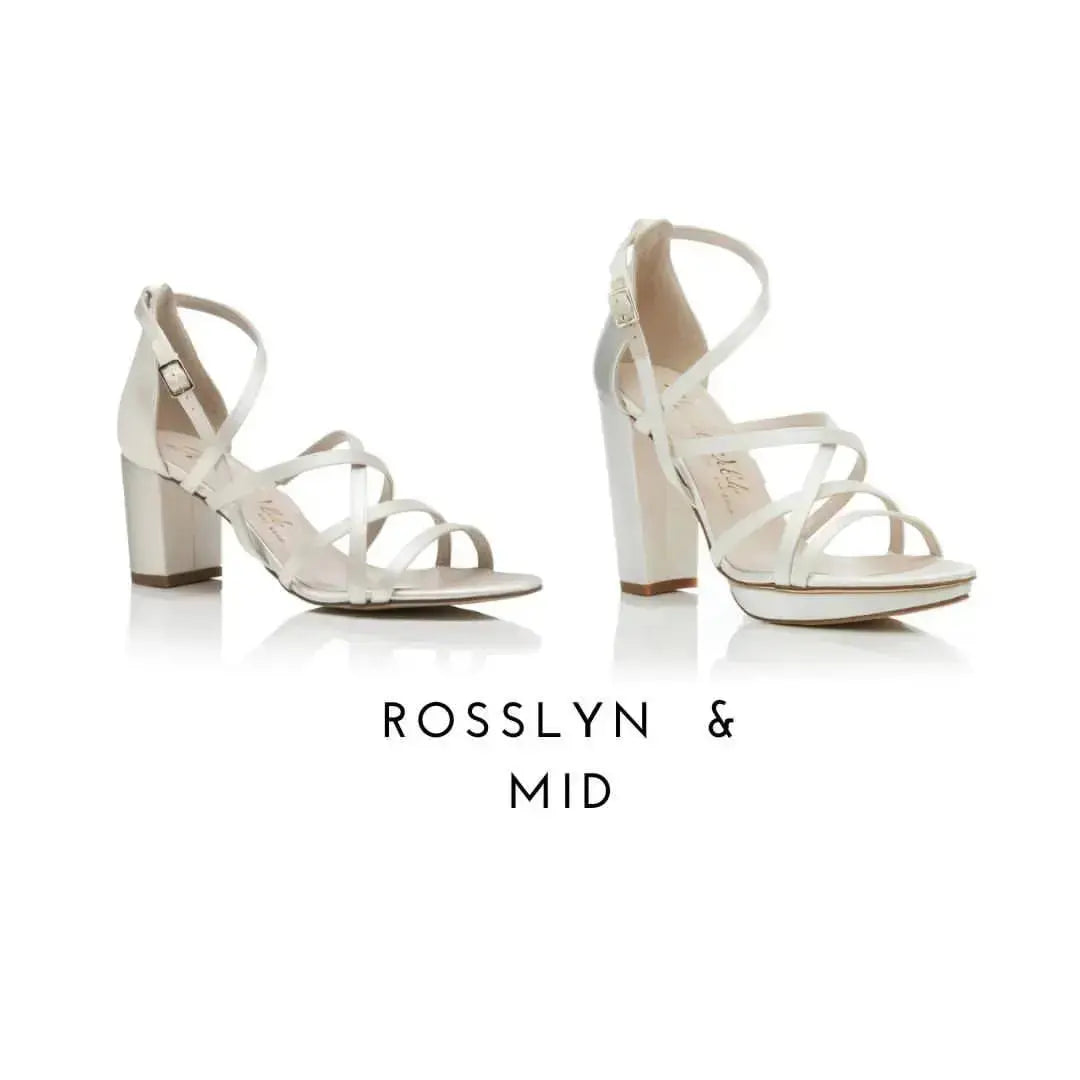 White Suede bridal wedding shoes product view 6 | ForeverSolesBride