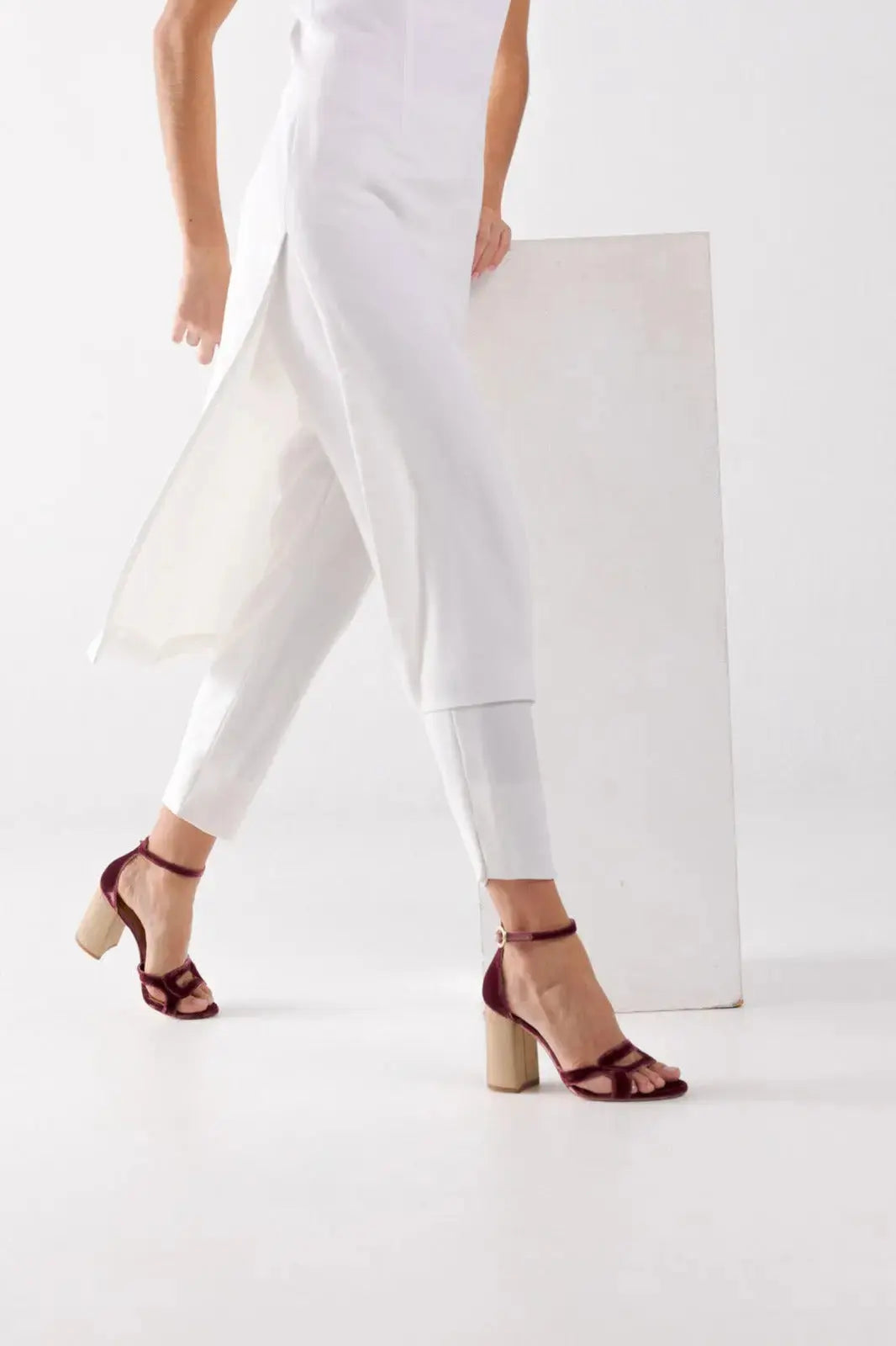 Wine Velvet maxi dress product view 10 | ForeverSolesBride
