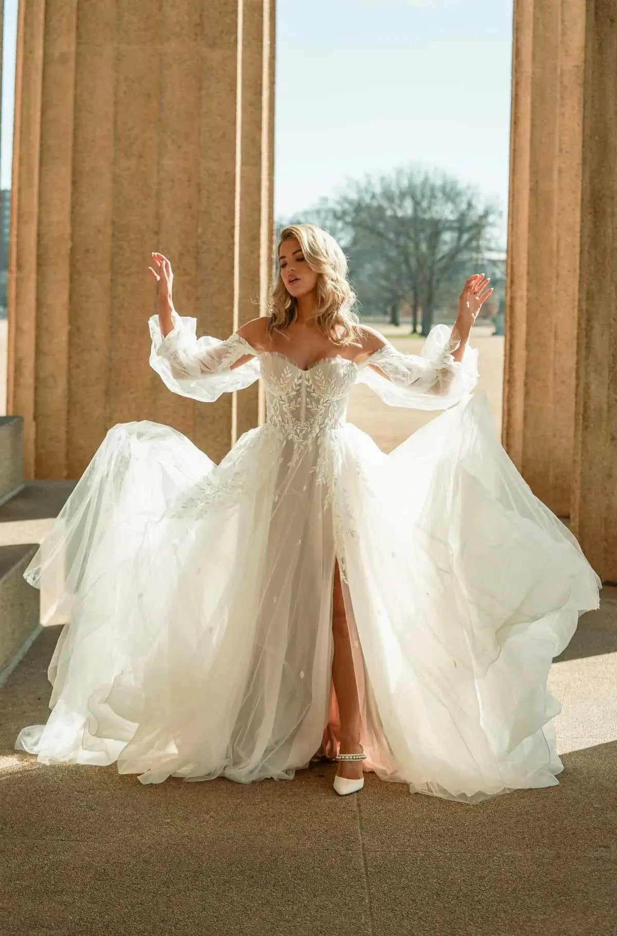 Wren wedding dress product view 2 | ForeverSolesBride