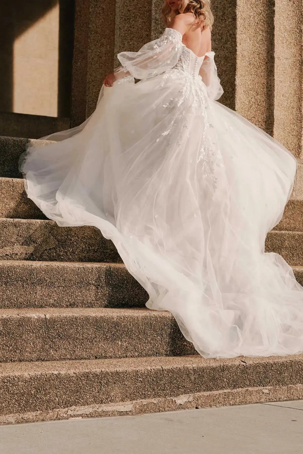 Wren wedding dress back view | ForeverSolesBride